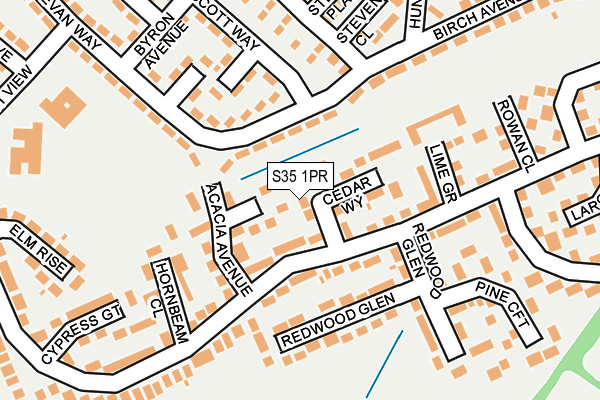 S35 1PR map - OS OpenMap – Local (Ordnance Survey)