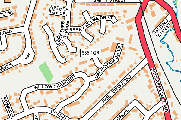 S35 1QR map - OS OpenMap – Local (Ordnance Survey)