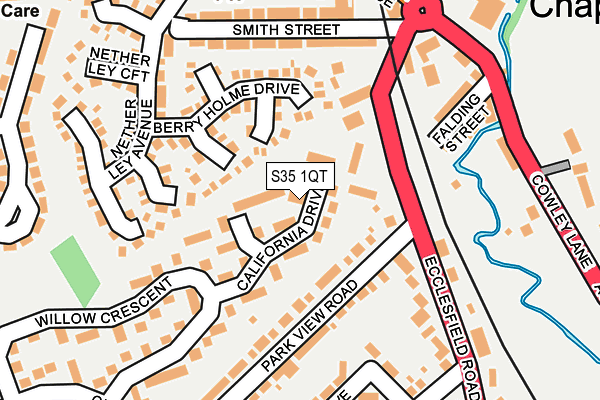 S35 1QT map - OS OpenMap – Local (Ordnance Survey)