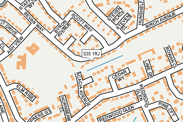 S35 1RJ map - OS OpenMap – Local (Ordnance Survey)