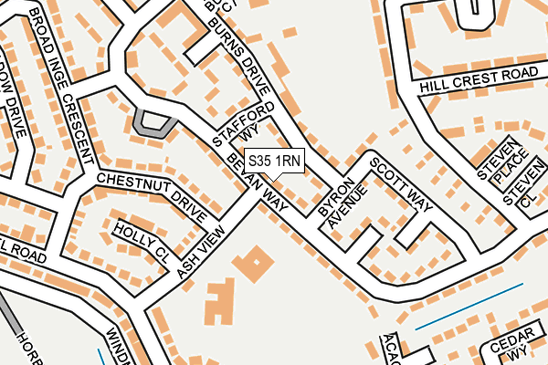 S35 1RN map - OS OpenMap – Local (Ordnance Survey)