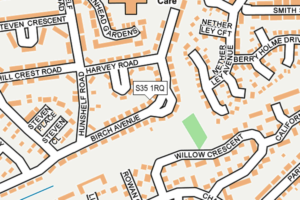 S35 1RQ map - OS OpenMap – Local (Ordnance Survey)