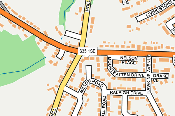 S35 1SE map - OS OpenMap – Local (Ordnance Survey)