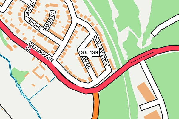 S35 1SN map - OS OpenMap – Local (Ordnance Survey)