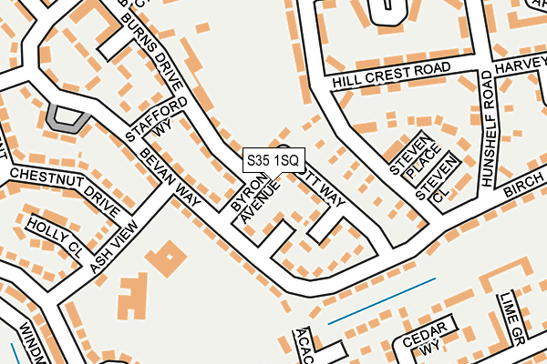 S35 1SQ map - OS OpenMap – Local (Ordnance Survey)
