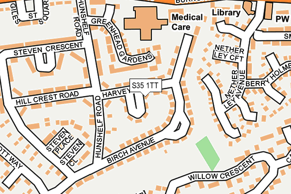 S35 1TT map - OS OpenMap – Local (Ordnance Survey)