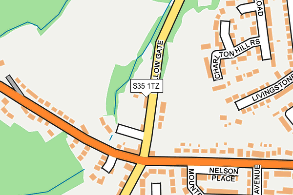 S35 1TZ map - OS OpenMap – Local (Ordnance Survey)