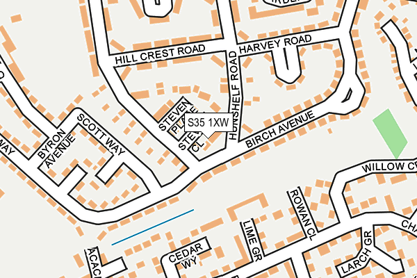 S35 1XW map - OS OpenMap – Local (Ordnance Survey)