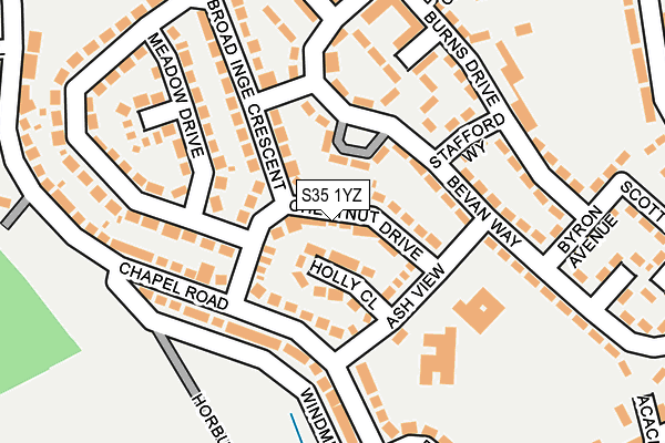 S35 1YZ map - OS OpenMap – Local (Ordnance Survey)