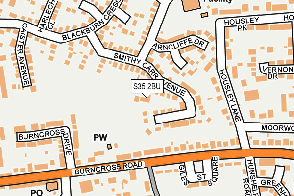 S35 2BU map - OS OpenMap – Local (Ordnance Survey)
