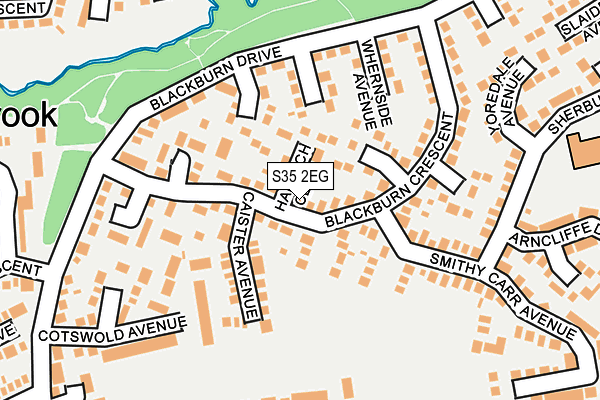 S35 2EG map - OS OpenMap – Local (Ordnance Survey)
