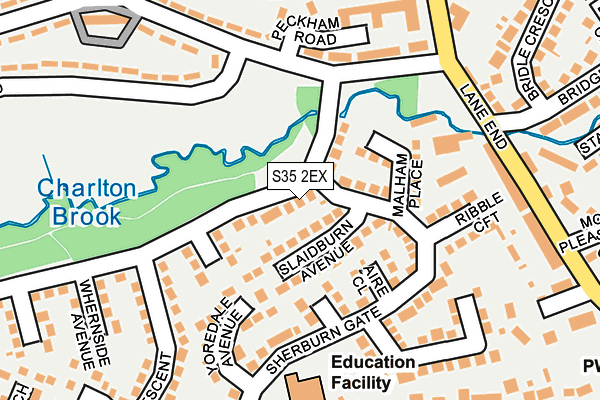 S35 2EX map - OS OpenMap – Local (Ordnance Survey)