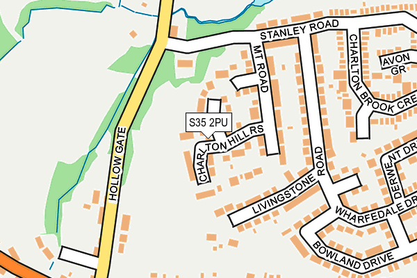 S35 2PU map - OS OpenMap – Local (Ordnance Survey)