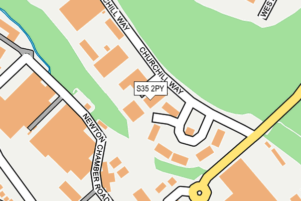 S35 2PY map - OS OpenMap – Local (Ordnance Survey)