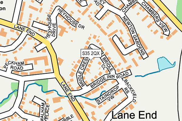 S35 2QX map - OS OpenMap – Local (Ordnance Survey)