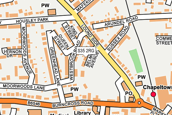 S35 2RG map - OS OpenMap – Local (Ordnance Survey)