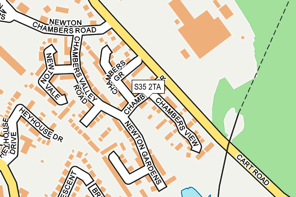 S35 2TA map - OS OpenMap – Local (Ordnance Survey)