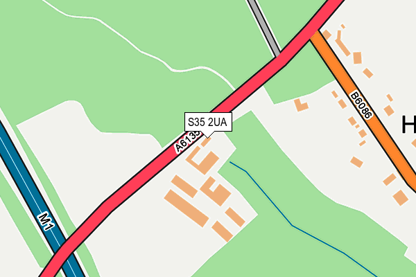 S35 2UA map - OS OpenMap – Local (Ordnance Survey)