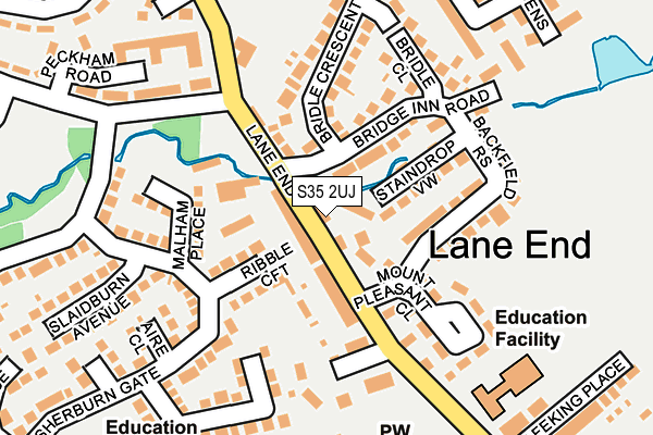 S35 2UJ map - OS OpenMap – Local (Ordnance Survey)