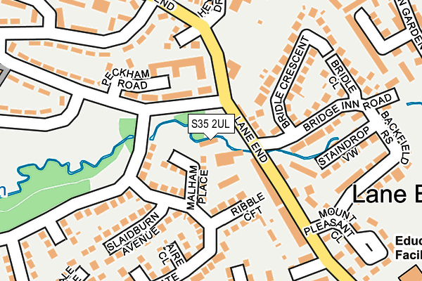 S35 2UL map - OS OpenMap – Local (Ordnance Survey)