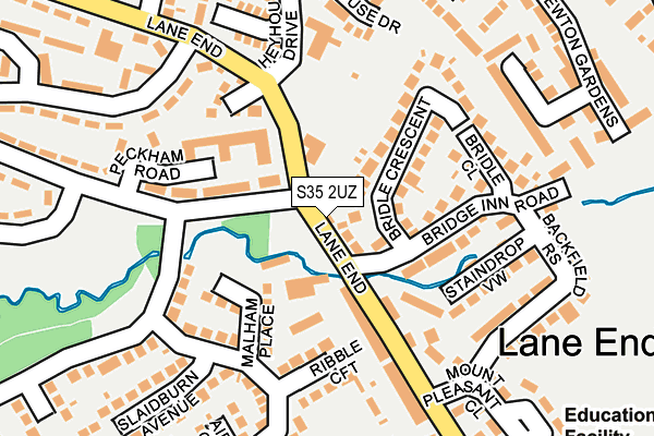 S35 2UZ map - OS OpenMap – Local (Ordnance Survey)