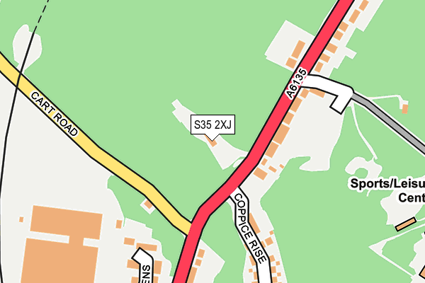 S35 2XJ map - OS OpenMap – Local (Ordnance Survey)