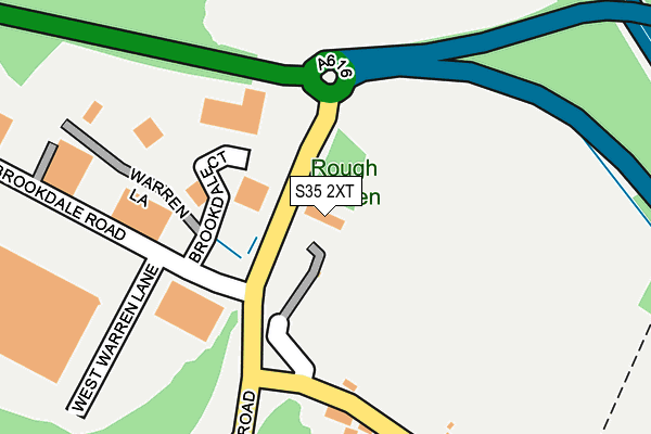 S35 2XT map - OS OpenMap – Local (Ordnance Survey)