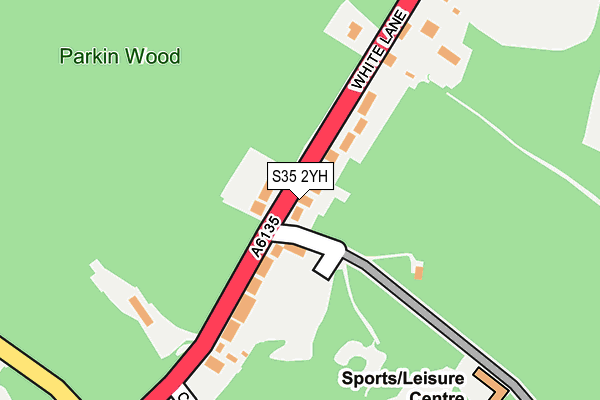 S35 2YH map - OS OpenMap – Local (Ordnance Survey)