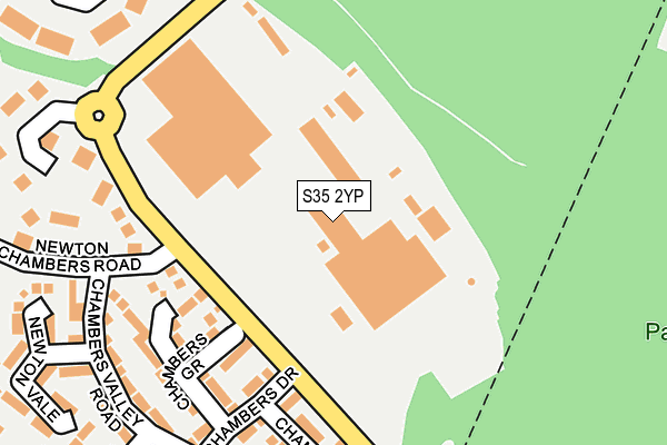 S35 2YP map - OS OpenMap – Local (Ordnance Survey)