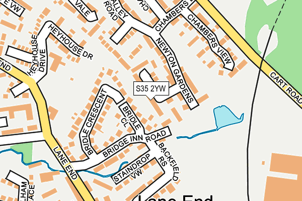 S35 2YW map - OS OpenMap – Local (Ordnance Survey)
