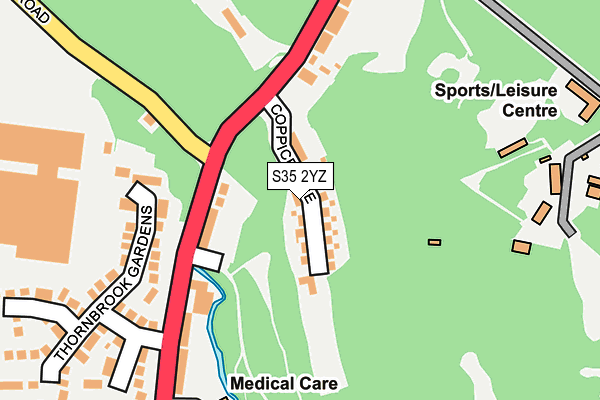 S35 2YZ map - OS OpenMap – Local (Ordnance Survey)