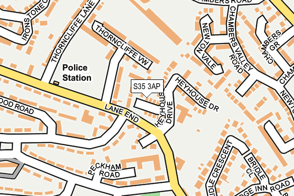 S35 3AP map - OS OpenMap – Local (Ordnance Survey)