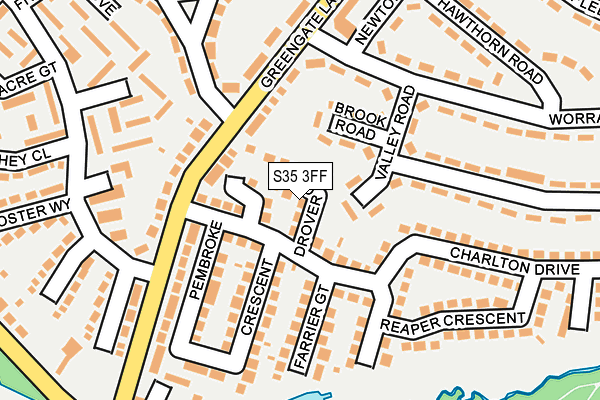S35 3FF map - OS OpenMap – Local (Ordnance Survey)