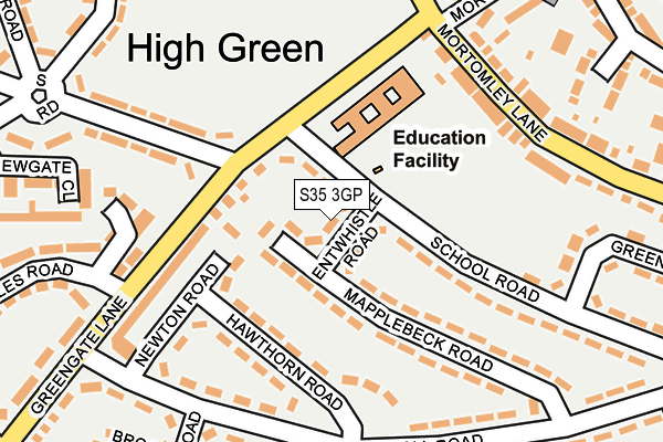 S35 3GP map - OS OpenMap – Local (Ordnance Survey)
