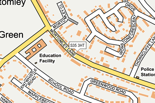 S35 3HT map - OS OpenMap – Local (Ordnance Survey)