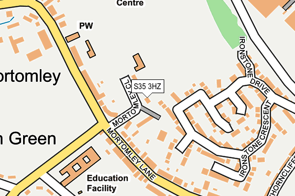 S35 3HZ map - OS OpenMap – Local (Ordnance Survey)