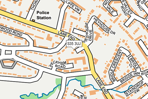 S35 3UJ map - OS OpenMap – Local (Ordnance Survey)