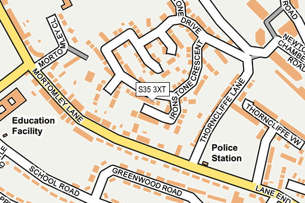 S35 3XT map - OS OpenMap – Local (Ordnance Survey)