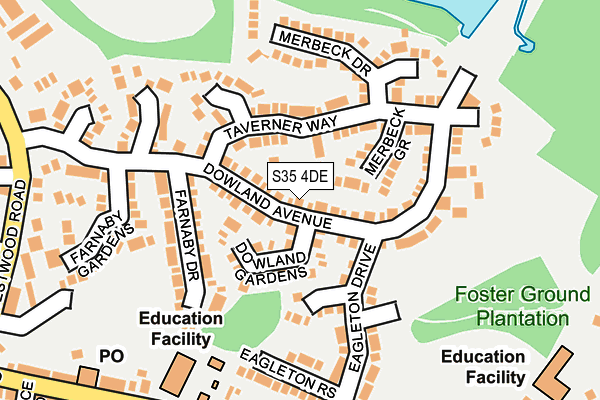 S35 4DE map - OS OpenMap – Local (Ordnance Survey)