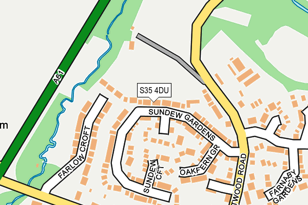 S35 4DU map - OS OpenMap – Local (Ordnance Survey)