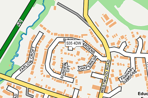 S35 4DW map - OS OpenMap – Local (Ordnance Survey)