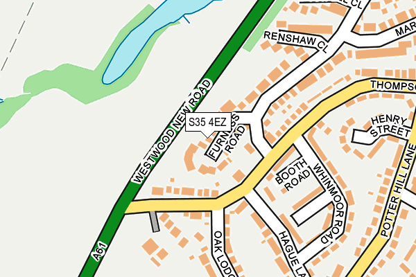 S35 4EZ map - OS OpenMap – Local (Ordnance Survey)