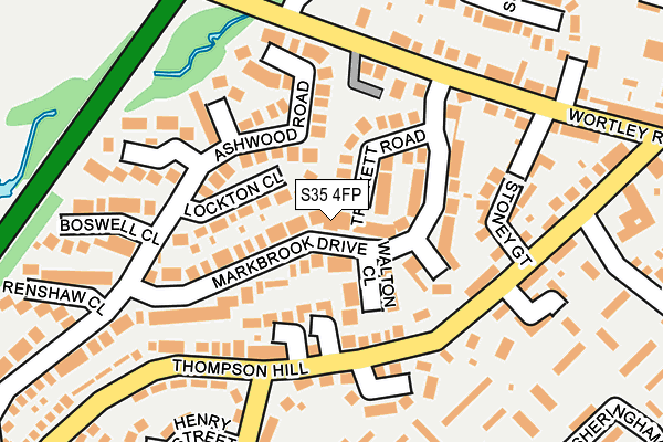 S35 4FP map - OS OpenMap – Local (Ordnance Survey)