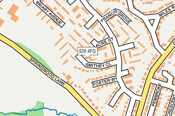 S35 4FQ map - OS OpenMap – Local (Ordnance Survey)