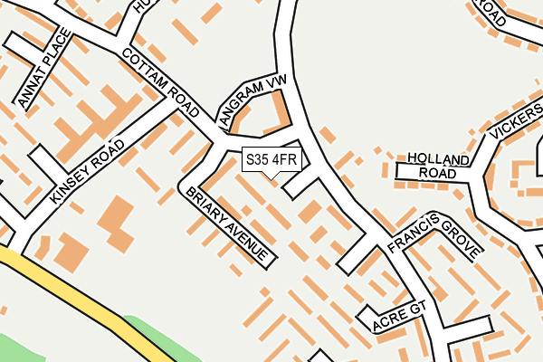 S35 4FR map - OS OpenMap – Local (Ordnance Survey)