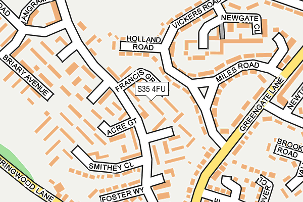 S35 4FU map - OS OpenMap – Local (Ordnance Survey)