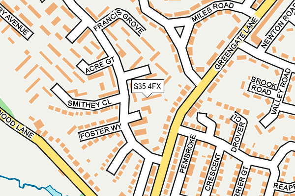S35 4FX map - OS OpenMap – Local (Ordnance Survey)
