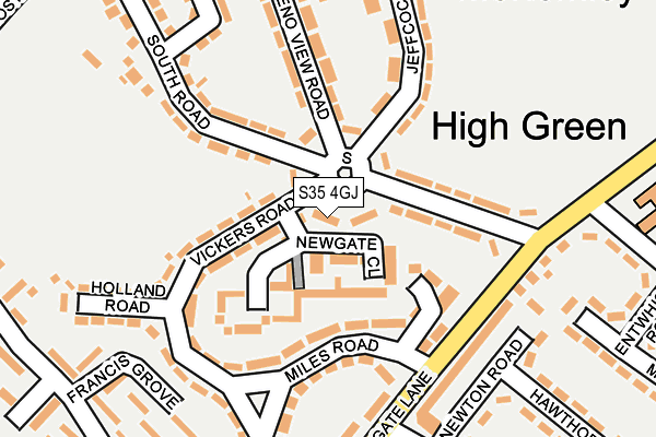 S35 4GJ map - OS OpenMap – Local (Ordnance Survey)