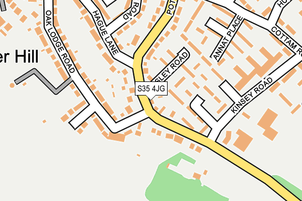 S35 4JG map - OS OpenMap – Local (Ordnance Survey)