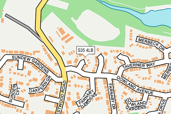 S35 4LB map - OS OpenMap – Local (Ordnance Survey)